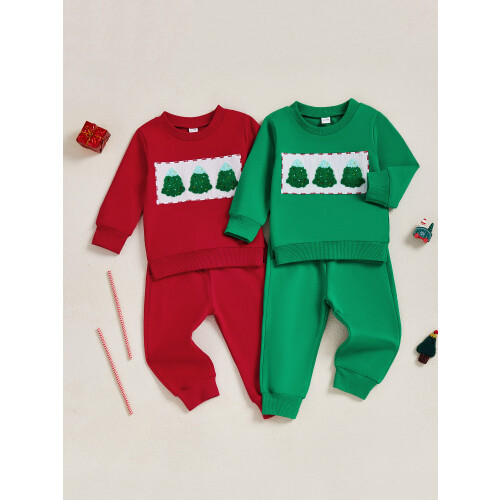 (18-24 Months, Green) Vánoční oblečení pro elastickým pasem 1