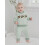 (6-12 Months, Green) Φθινοπωρινό σετ 2 ριγέ παντελόνια 6