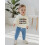 (6-12 Months, Beige) Φθινοπωρινά ρούχα για παντελόνια φορτηγού. 6