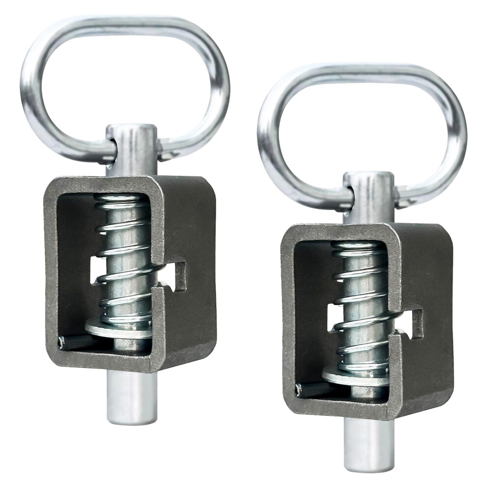 Heavy Duty Spring Latch Lock For Trailer Gate Ramp, Weldon Secure Steel Design, Pack Of 2 9771547228486