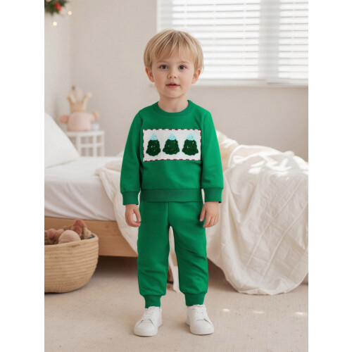 (18-24 Months, Green) Vánoční oblečení pro elastickým pasem 2