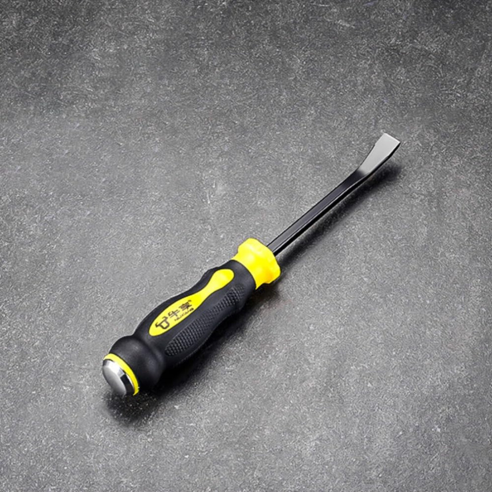 Heavy Duty Pry Bar With Strike Cap And Angled Tip For Automotive And Demolition, 8 Inch 9771547228561