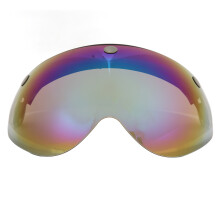 Bunter wind- und sanddichter PC-Motorradvisierhelm mit verstellbarem Schnallenverschluss