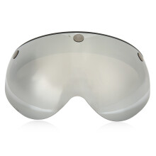 Windproof Sandproof Motorcycle Helmet Visor Silver with Adjustable Buckle