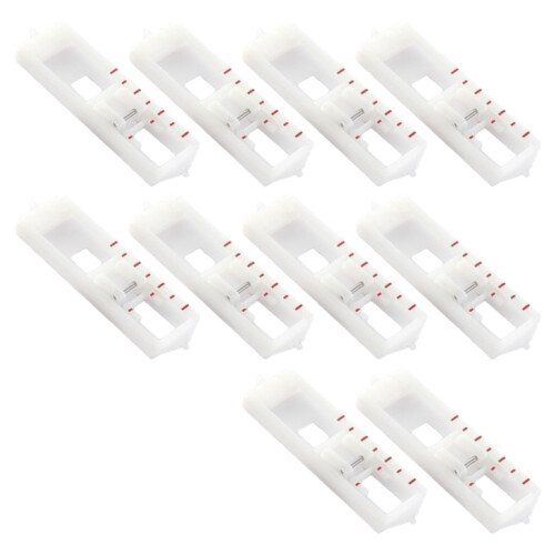 Lot de 10 pieds-de-biche polyvalents pour machine à coudre, pour