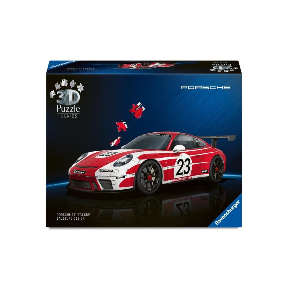 Ravensburger Puzzle 3D Iconics - Porsche 911 Gt3 Cup Salzburg