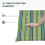Outsunny Outsunny 2 Pieces Replacement Cushions for Garden Bench, with Strips, Green 5