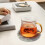 Dessous de verre en quartz gris cristal isolant 5