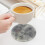 Dessous de verre en quartz gris cristal isolant 3