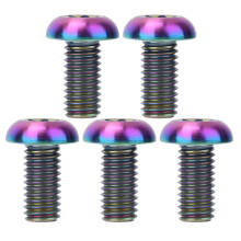 Śruby z łbem walcowym z gniazdem sześciokątnym, stop tytanu, klasa lotnicza M5x10 mm i M5x12 mm, tytanowe łączniki z łbem typu Torx, odporne