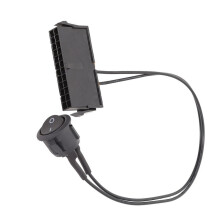 24 Pin Female ATX PSU Power Supply Tester Start Jumper OFF Cable 18AWG 30CM