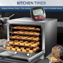 Temporizador de Cozinha, Temporizador Visual Digital RelóGio MagnéTico CronôMetro de Contagem Regressiva, Tela LCD para Cozinhar