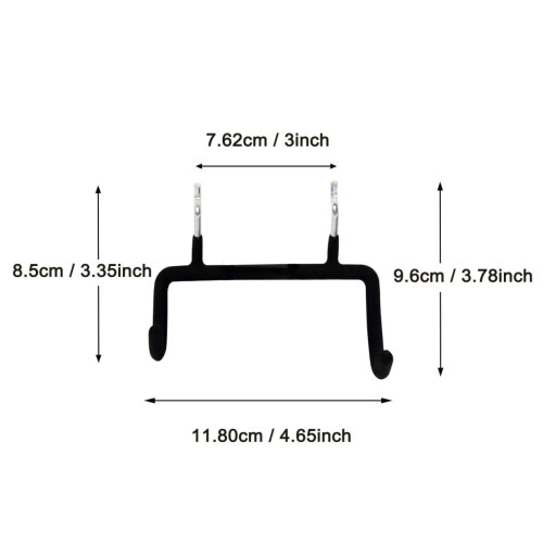 5PCS Pegboard Drill Holder Heavy Duty Hooks,Pegboard Double Hooks Drill Hanger Hook for Drill,Accessories,Power Tool Etc 1