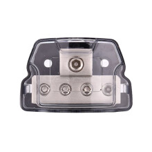 Blocco di Distribuzione 'Alimentazione un 4 Vie 1 X 0/2/4 Gauge In/4 X 4/8 Gauge Out Blocco Distributore di Terra per Amplificatore Audio per Auto