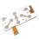 1PCS New for  Coolpix S3000 Keypad Key Button Flex Cable Board Digital Camera Repair Part 2