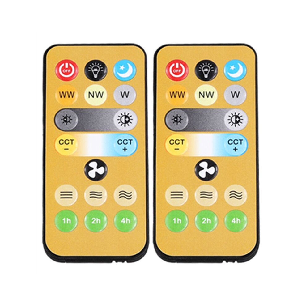 Tlily 2Pcs Wireless Switches 3-Speed Timing Remote Control For E27 Ceiling Fan Light 1-4H Timing Remote Control