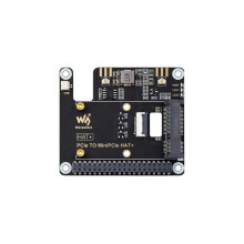 Waveshare for Raspberry Pi 5 PCIe to MiniPCIe Expansion Board with 16P Cable GPIO Header Support USB for RPI 5