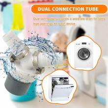 Washer Drain Y-Shaped Fork Extension Tube Adapter Converter, 40mm, Compatible with Major Household Washing Machines