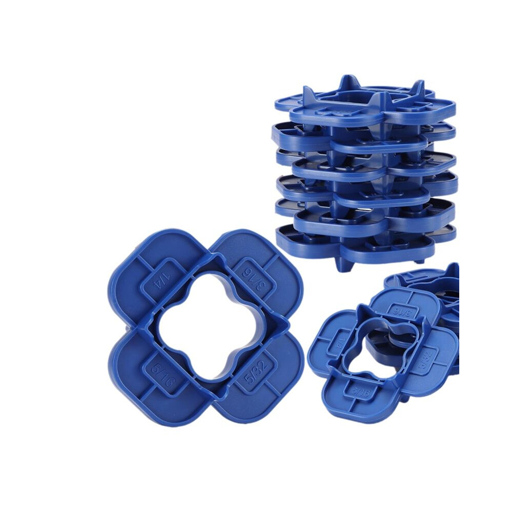 6 Packs 4-In-1 Multi-Size Deck Spacer Tool (5/32In,3/16In,1/4In,5/16In) For Composite,Pressure Treated Decking Board A 6031050408694