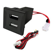 For T5 Transporter 2003-2009 Car Dual USB Charger Adapter Socket Phone Charger for ASR Dash Blank