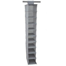(Light Grey) Nonwoven Fabric Shoe Organizer Hanging Design Wardrobe Supplies Use Balcony