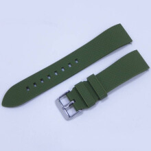 (Green)Silicone Sports Watch Band 20mm Quick Release Men Women Accessories Fitness