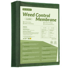 Velway Weed Control Membrane 1x10M - Biodegradable Non-Woven Weed Barrier Fabric Landscaping Ground Cover Weed Suppressant Membrane for Patios Garden