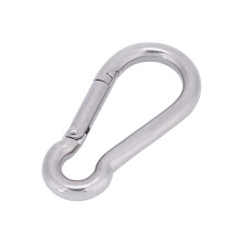 Rust Resistant Stainless Steel Carabiners, Heavy Duty Carabiner Clips Spring Snap Hook Quick Connect Disconnection Multi Purpose Outdoor Equipment