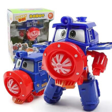 (Blue Red)Robot Trains Rt Kay Transformer Transforming Train Figure Korean Animation Toy