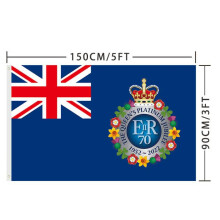 (O)Union Jack Flags Platinum Jubilee Queen Anniversary Gb Royal Street Party Decor