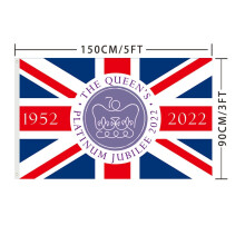 (K)Union Jack Flags Platinum Jubilee Queen Anniversary Gb Royal Street Party Decor