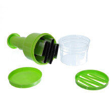 (Green)Coupe-oignon en acier inoxydable pressé à la main cuisine gingembre hachoir à ail outil