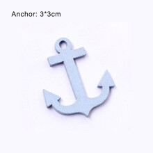 (Anchor(3*3cm)) Beach Ornament Mini Diy Micro Landscape Fairy Garden Miniature Doll Decor House
