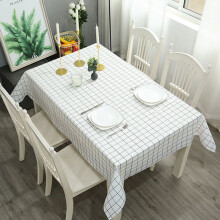 (White,40x60 Tablecloth Only)Peva wasserdichte Tischdecke einfach kariert ölfest Tischdecke Home Dining Dekor