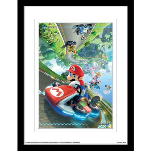 Super Mario Super Mario Kart 8 Flip Framed Art Print