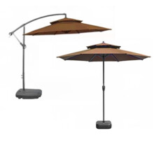 Housse de remplacement pour ombrelle parasol, en blanc ou kaki, taille S ou L