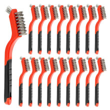 Stainless Steel Wire Scratch Brush Set, 18 Pack for Rust, Dirt, Paint Removal
