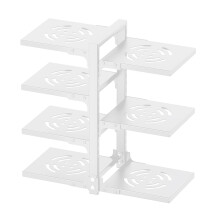 Easy To Install Pots Organizers Stand Shelves For Home-White