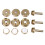 12Pcs Trumpet Accessories Metal Upper/Lower Covers 16