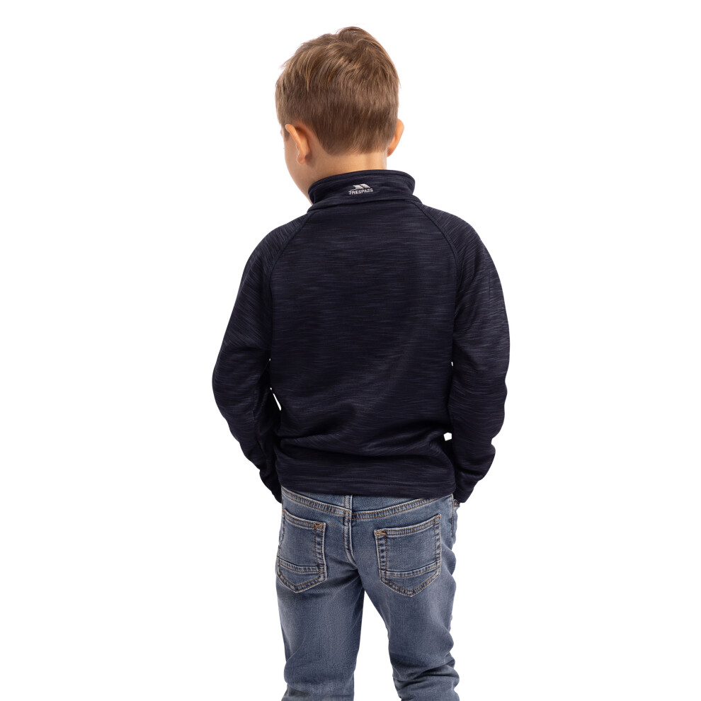 Trespass Boys Half Zip Fleece Edvin Navy 5/6 - Image 2