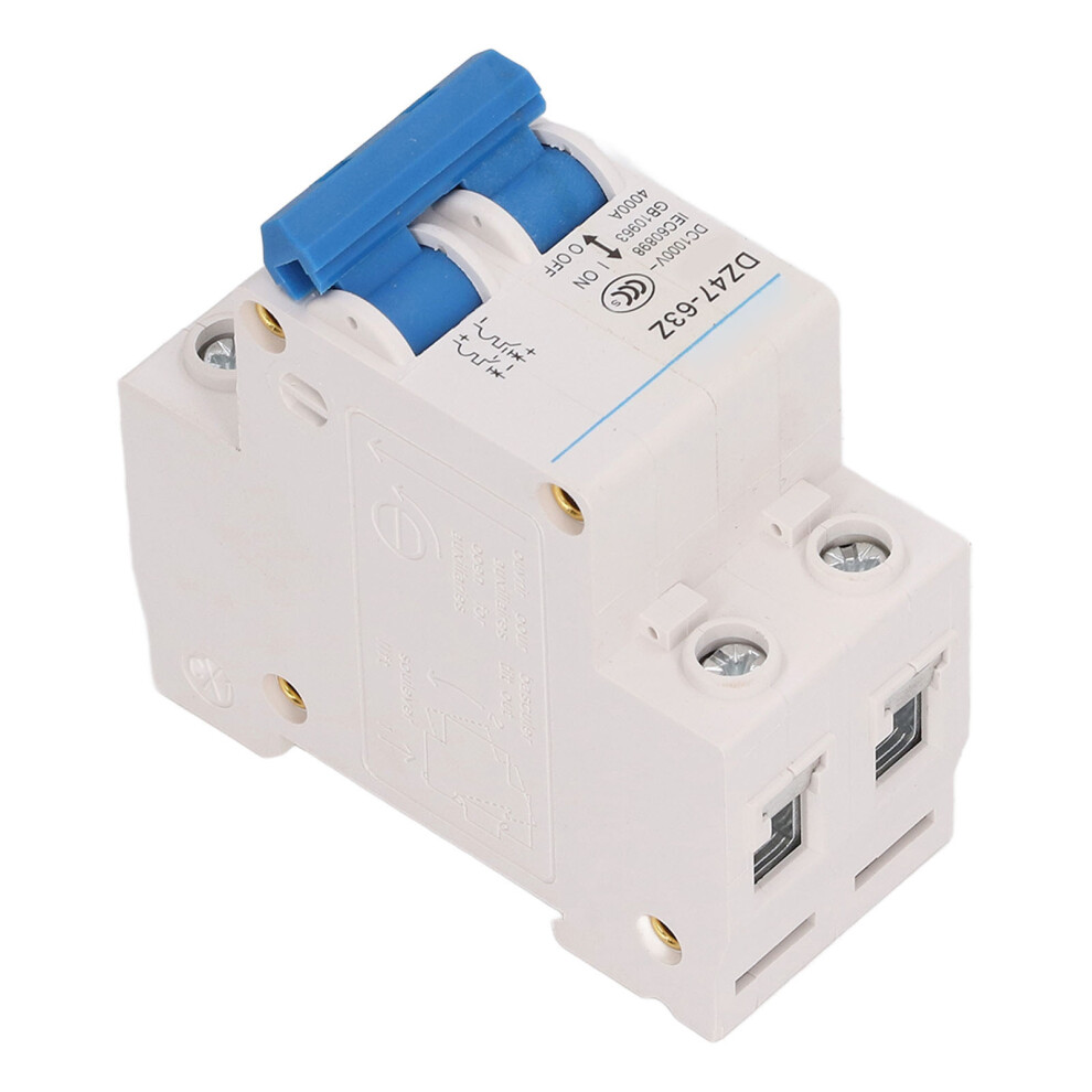 Dc 1000V 4000A Circuit Breaker, 63A, Din Rail Mount, Model Dz47-63Z 4601372023527