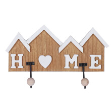 Wall Mounted Key And Mail Organizer, Bright Color Home Letter Design Perfect Organizer For Kitchen Bathroom Bedroom (High Quality Wooden)