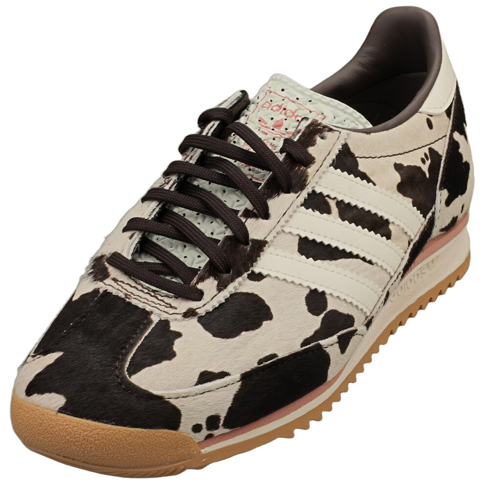 Adidas Sl 72 Og Womens Fashion Trainers In Cow Print - 3.5 Uk