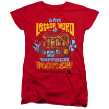 (S, Red) SpongeBob SquarePants Womens/Ladies Mr Krabs Money T-Shirt