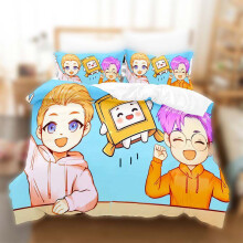 (Yellow Orange, EU-King(3pcs):240x220cm) Lankybox Cover Duvet Set Double King Bedding Quilt Cover Pillowcase 23pcs