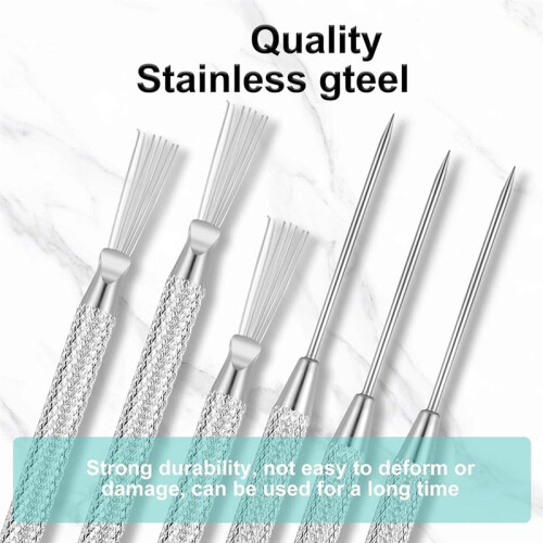 6 Pcs Clay Needle Tools 5.3 Inch Pottery Tools Carving Modeling Kit for Ceramic Wire Texture Detail Ceramics Tools 1