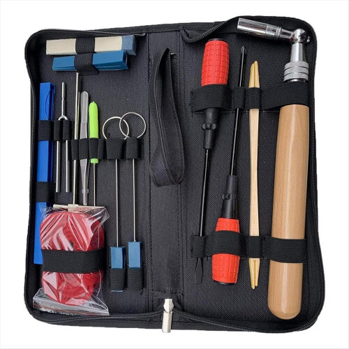 16pcs Piano Tuning Kit Professional Wrench Hammer