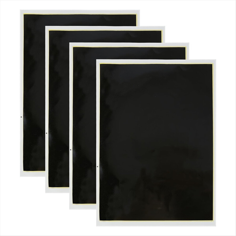 4 Pcs Black Laser Engraving Marking Paper, 39X27cm 4852351773050
