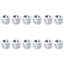 Car Bumper Parking Assist Sensor Retainer Holder Bracket 89348-33010 for 4Runner Tacoma ES350 HS250H,12Pcs White