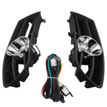 Car Front Lower Bumper Fog Lights Assembly for Bora MK4 1998-2004 Fog Lamp Cover Grille with Harness